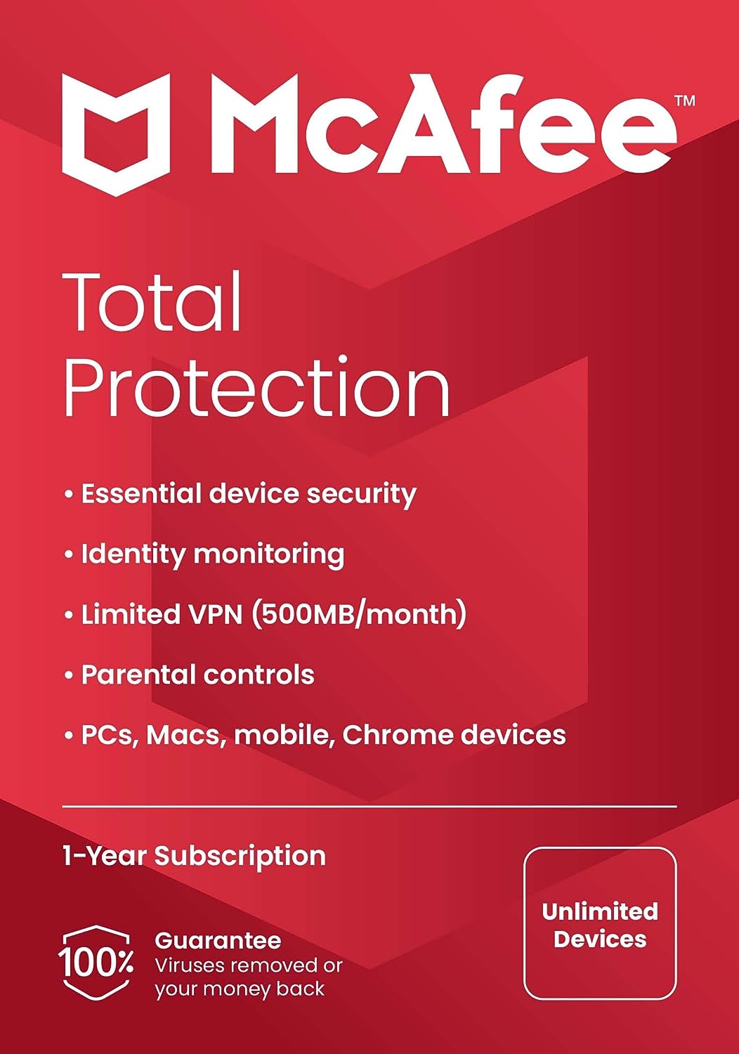 McAfee Total Protection 2023 | Unlimited Devices | Cybersecurity Software Includes Antivirus, Secure VPN, Password Manager, Dark Web Monitoring | Amazon Exclusive |Key Card